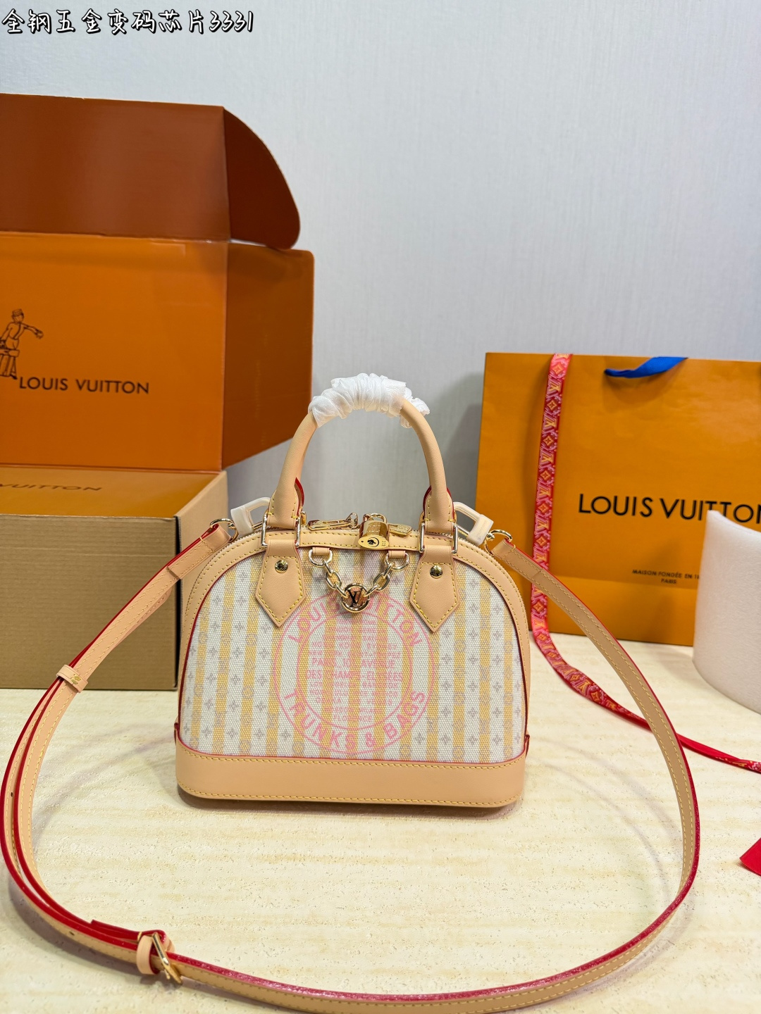 LV Alma Bb Handbag Monogram Canvas Detachable Strap